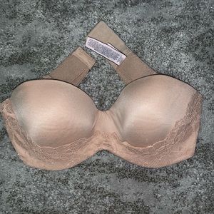 PINK nude strapless bra